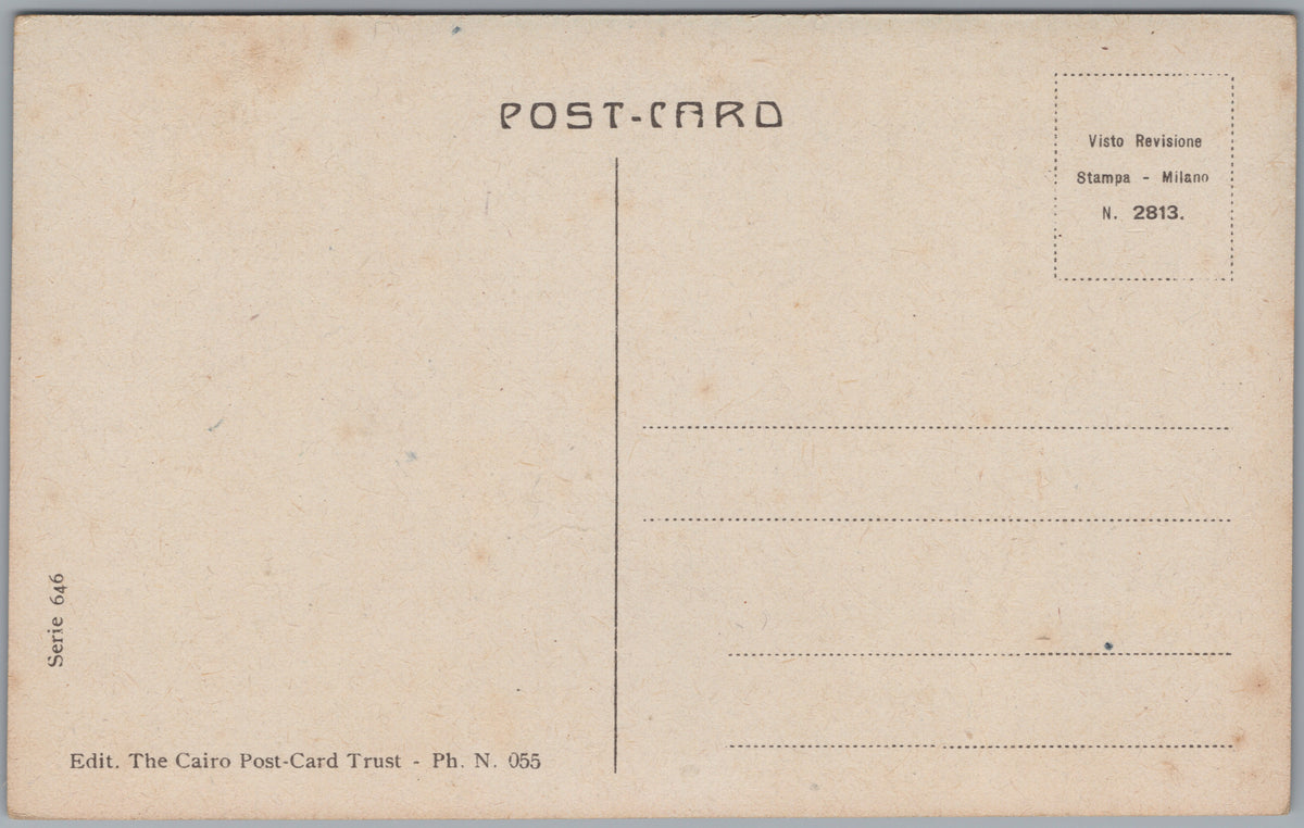 PC01008 | P1 | Giza — Great Pyramid with Camels and Figures — reverse