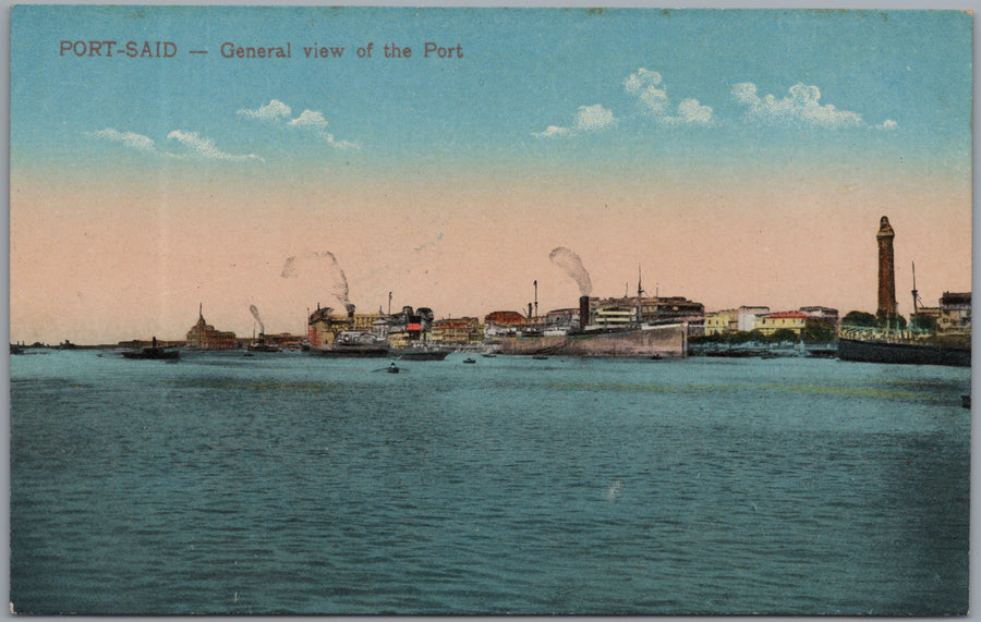 Port Said — General View of the Port