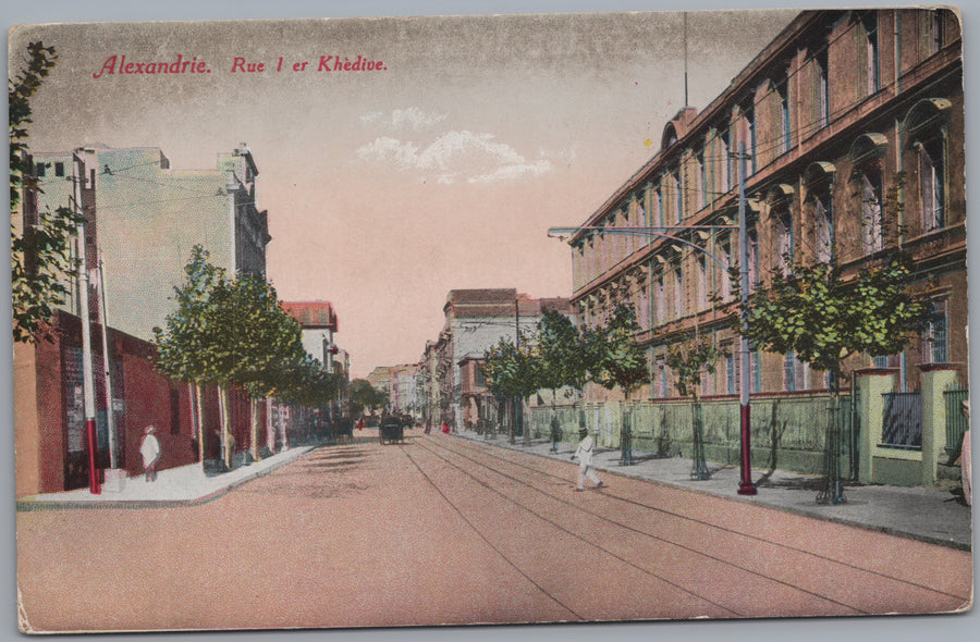 Egypt — Boulevard with Balconied Buildings