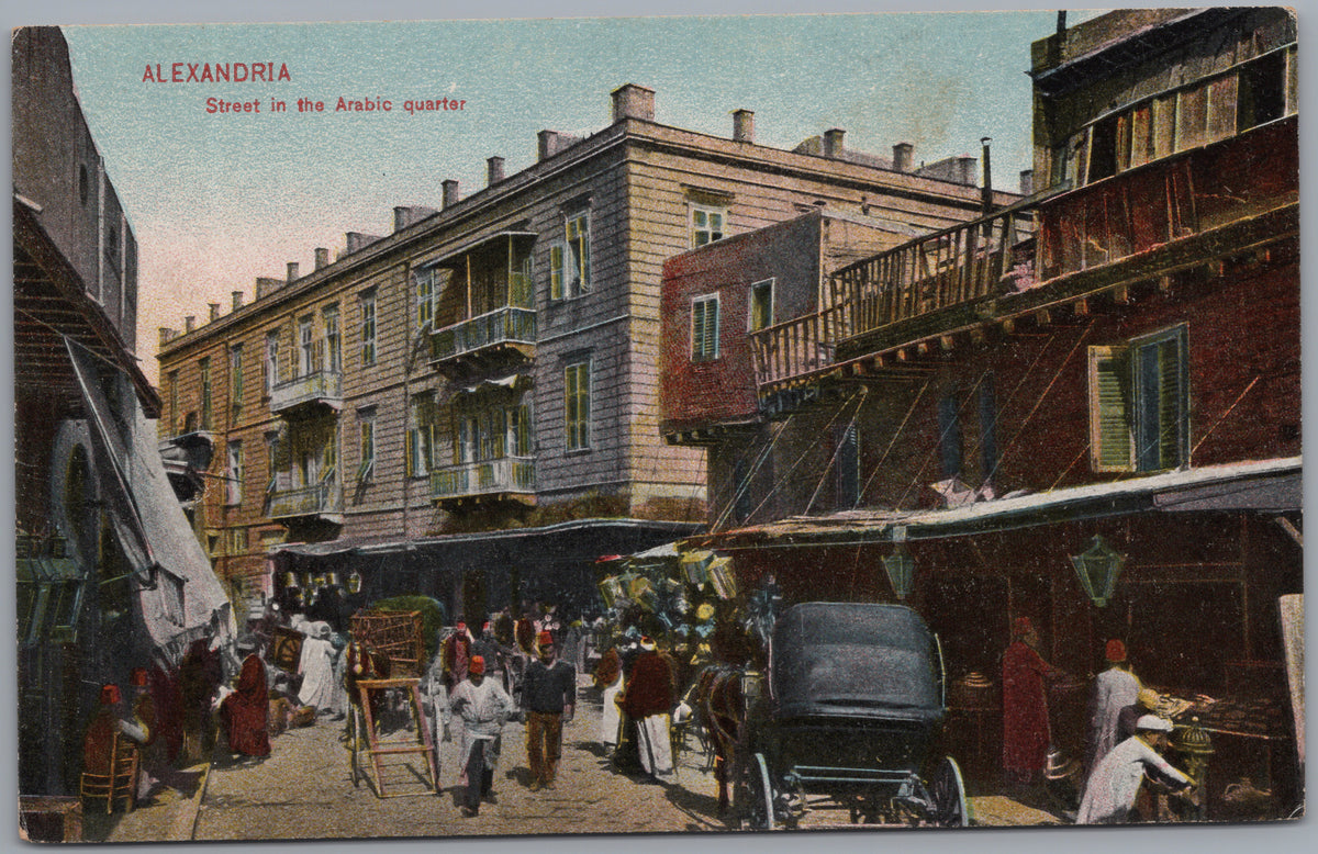PC01078 | P8 | Alexandria — Market Street and Carriages — front