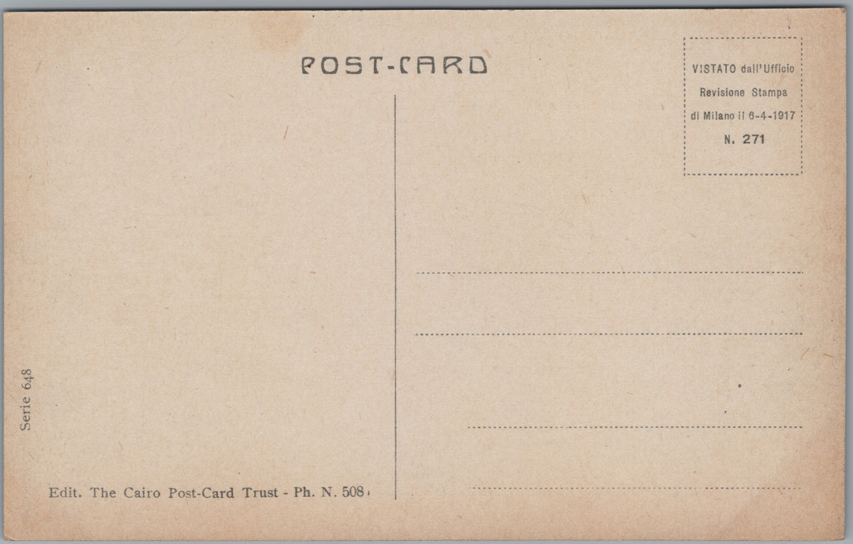 PC01125 | P13 | Port Said — Canal and Palm Gardens — reverse