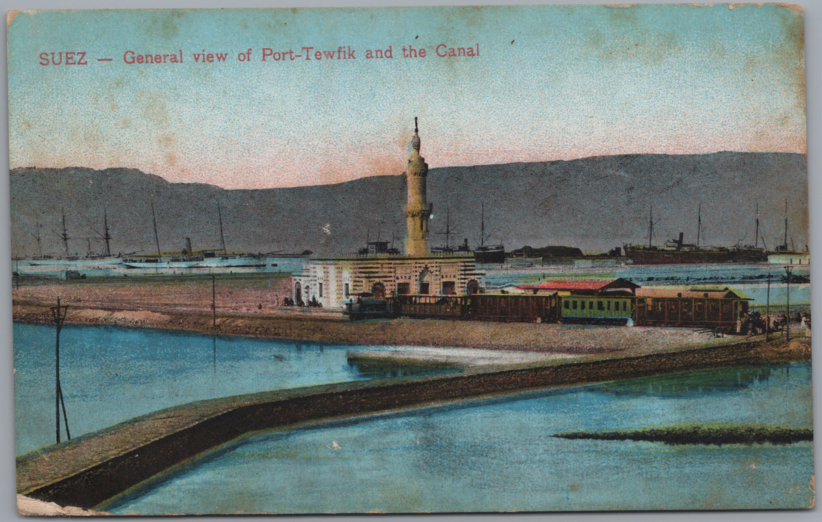 PC01136 | P14 | Suez — General View of Port Tewfik — front