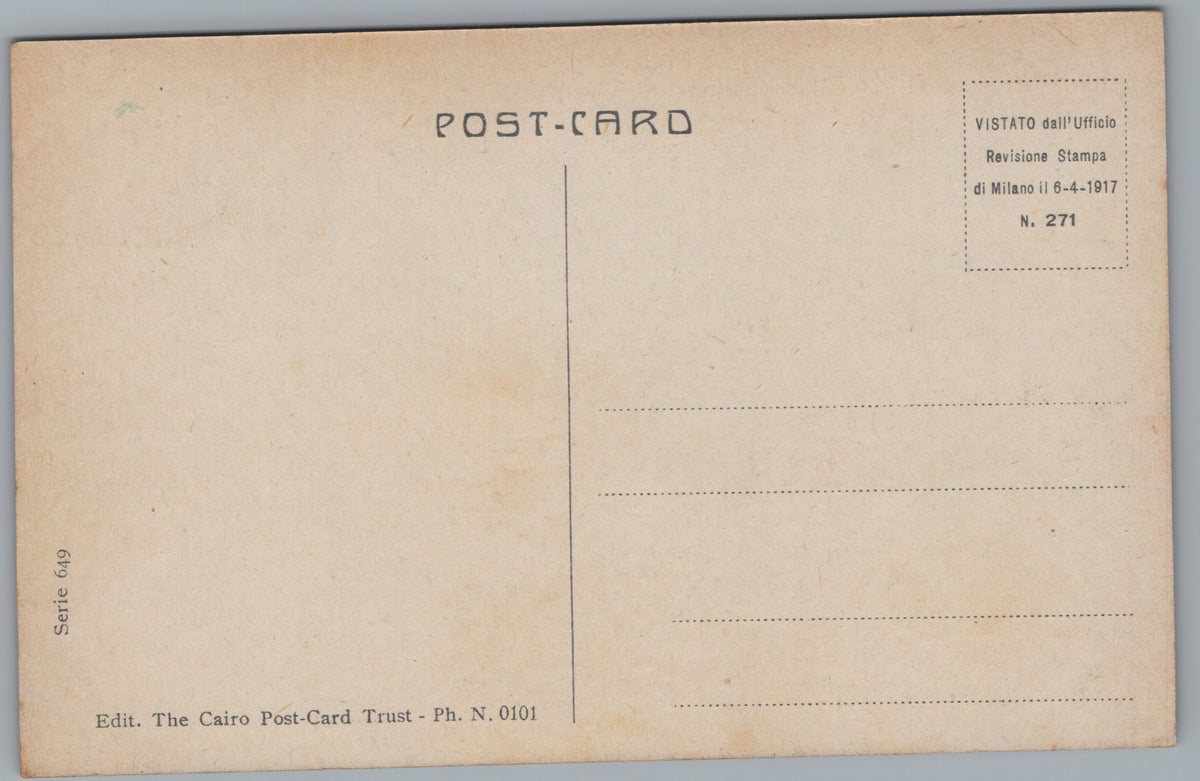 PC01140 | P14 | Kantara — Ship Passing the Canal Bridge — reverse