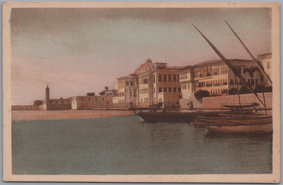 PC01141 | P15 | Alexandria — Waterfront Palace and Sailing Boats — front