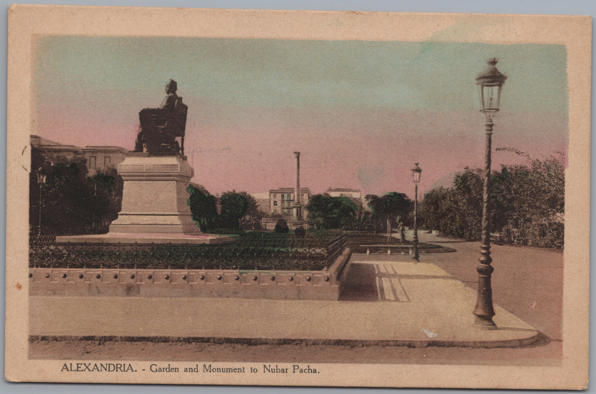 PC01169 | P17 | Alexandria — Statue beside the Promenade — front