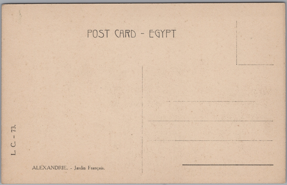 PC01170 | P17 | Alexandria — Formal Square between City Buildings — reverse
