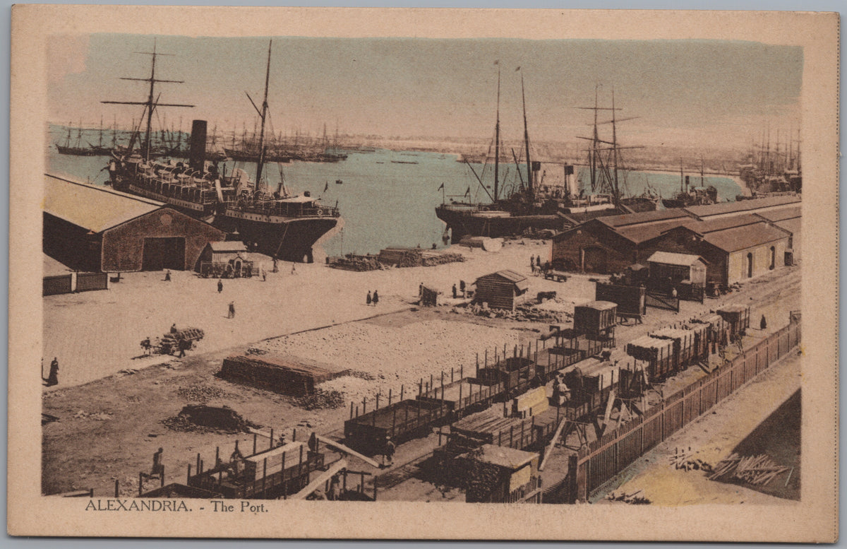 PC01172 | P18 | Alexandria — Ships and Warehouses in the Port — front
