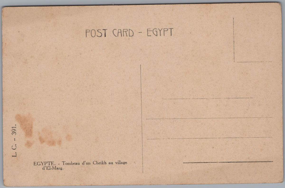 PC01174 | P18 | Egypt — Domed Shrine beside a Waterway — reverse