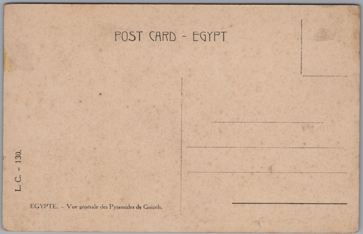 PC01176 | P18 | Giza — Pyramids beyond Water and Figures — reverse