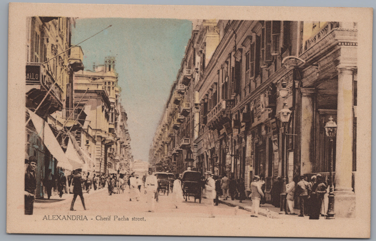 PC01177 | P18 | Alexandria — Rue Cherif Pacha — front