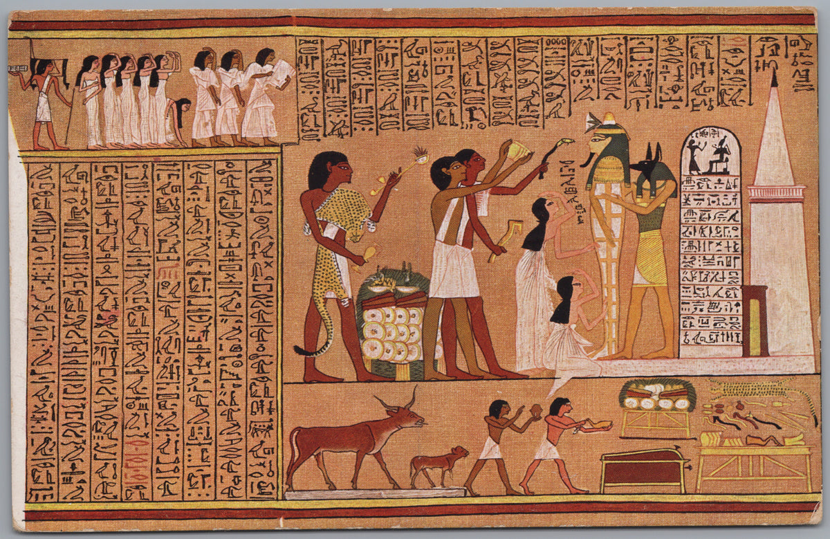 PC01191 | P20 | Egypt — Ancient Egyptian Figures and Hieroglyphs — front