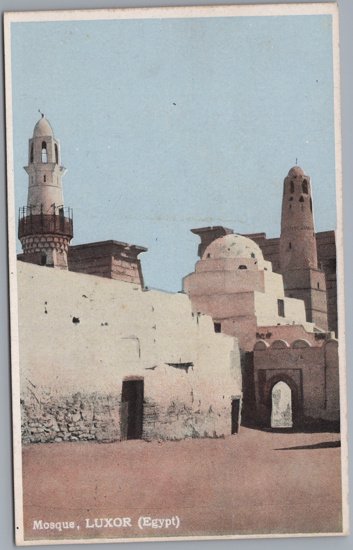 PC01197 | P20 | Luxor — Mosque Entrance beneath a Minaret — front