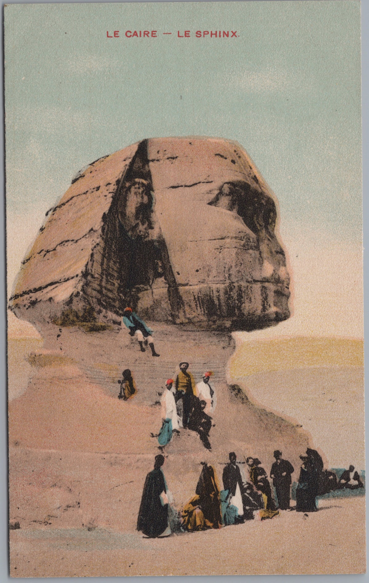 PC01206 | P21 | Giza — Visitors beneath the Great Sphinx — front