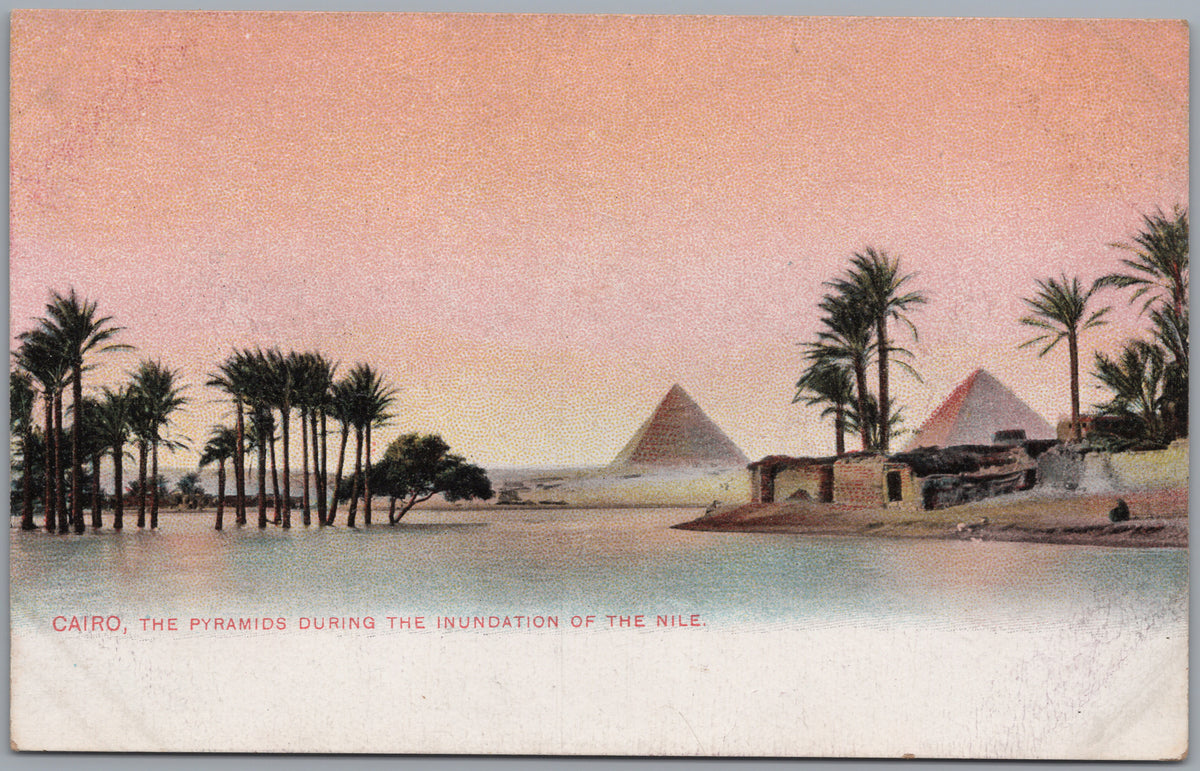 PC01231 | P24 | Giza — Pyramids during the Nile Inundation — front