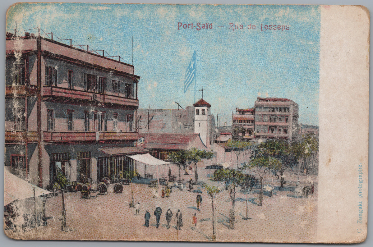 PC01237 | P24 | Port Said — Town Square and Waterfront Buildings — front