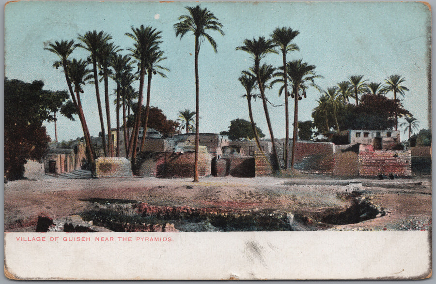 Egypt — Village Houses among Palm Trees