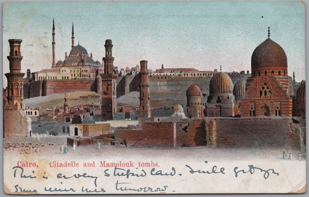 PC01250 | P25 | Cairo — Citadel above Domed Tombs — front