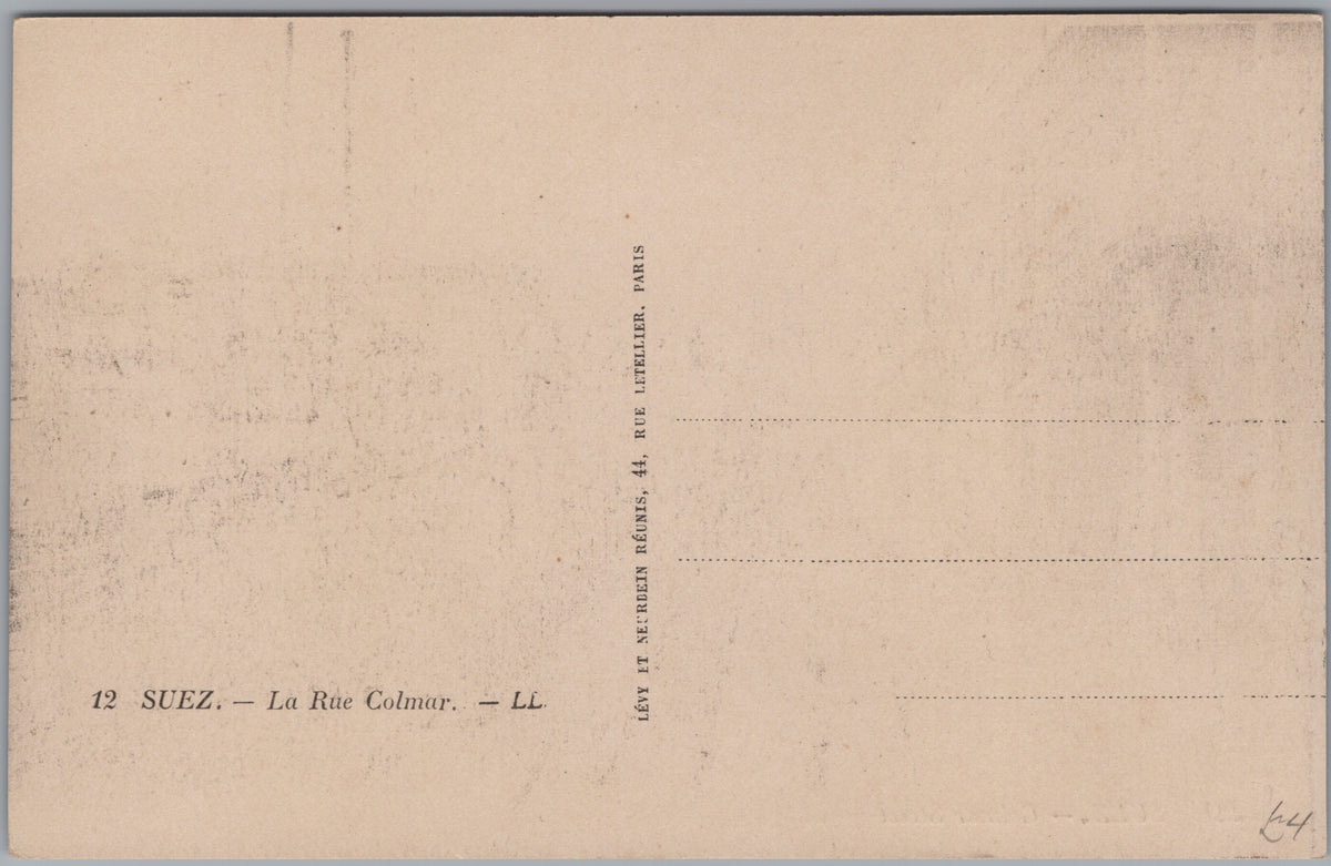 PC01254 | P26 | Suez — Colmar Street — reverse