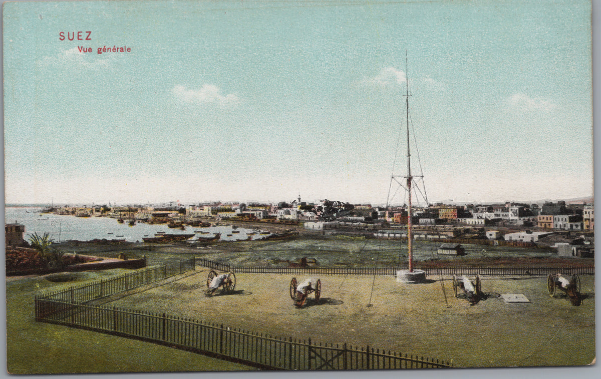 PC01257 | P26 | Suez — Open Grounds and Town beyond — front