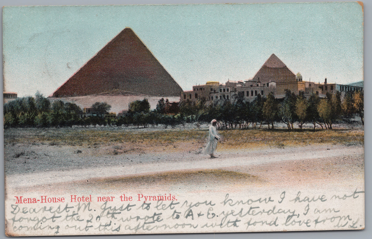 PC01259 | P26 | Giza — Mena House Hotel and Pyramids — front