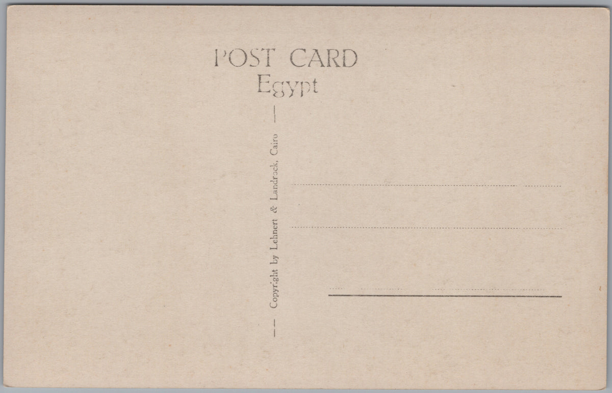 PC01263 | P27 | Memphis — Reclining Colossal Statue among Palms — reverse