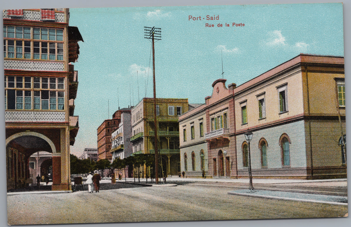 PC01272 | P28 | Port Said — Town Street and Public Buildings — front