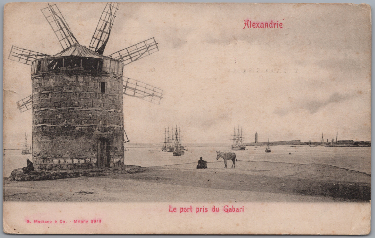 PC01273 | P28 | Alexandria — Windmill beside the Harbour — front