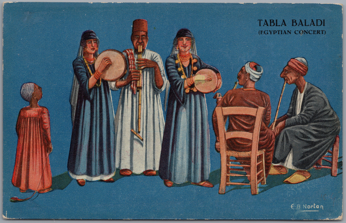 PC01276 | P28 | Egypt — Musicians with Drums — front