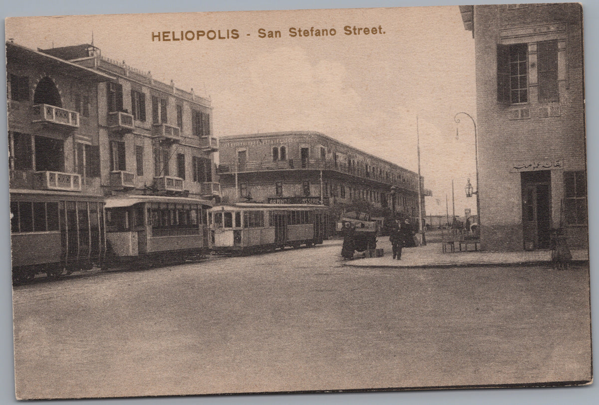 PC01289 | P29 | Heliopolis — Trams on San Stefano Street — front