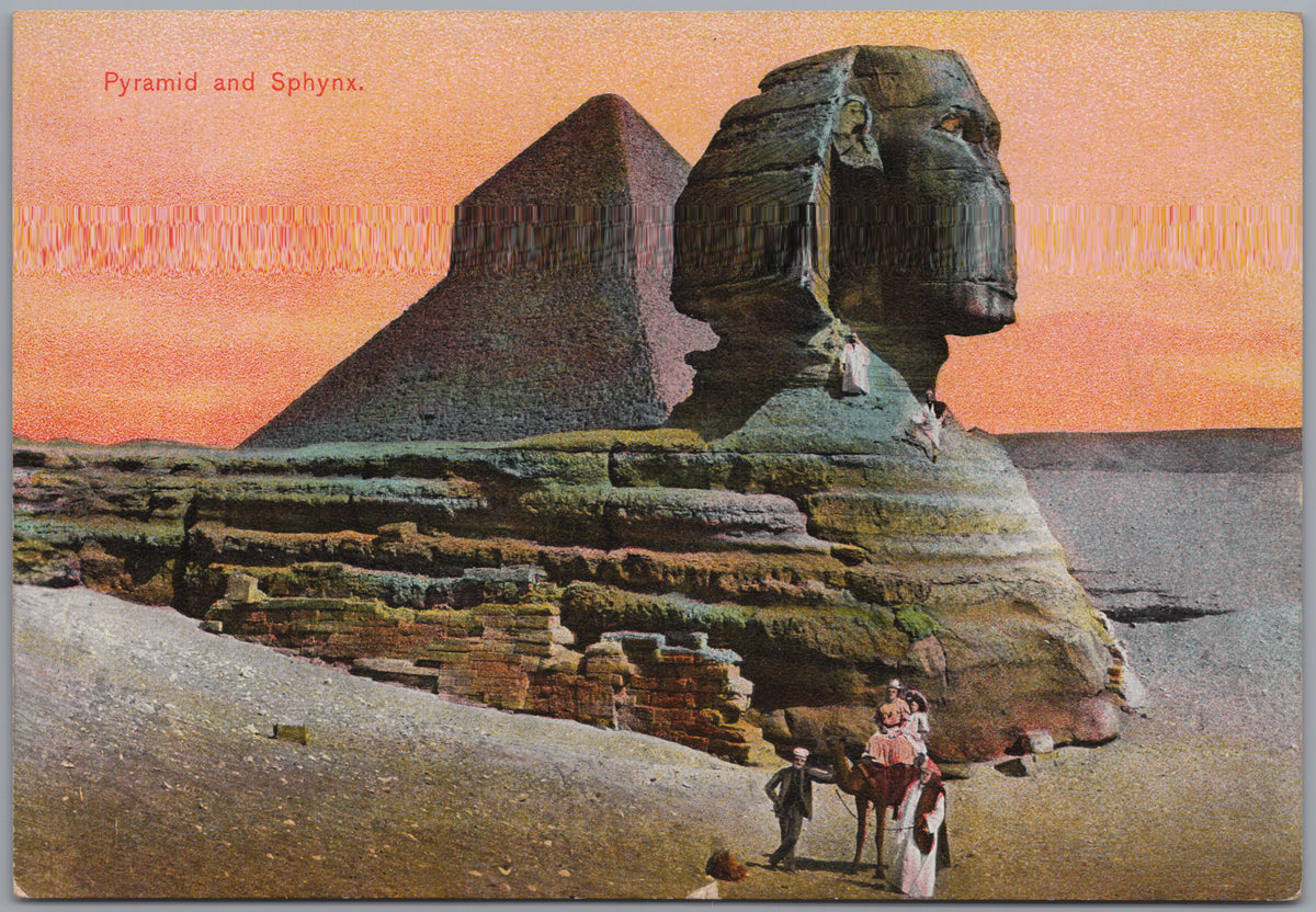 PC01303 | P31 | Giza — Sphinx and Pyramid under a Warm Sky — front