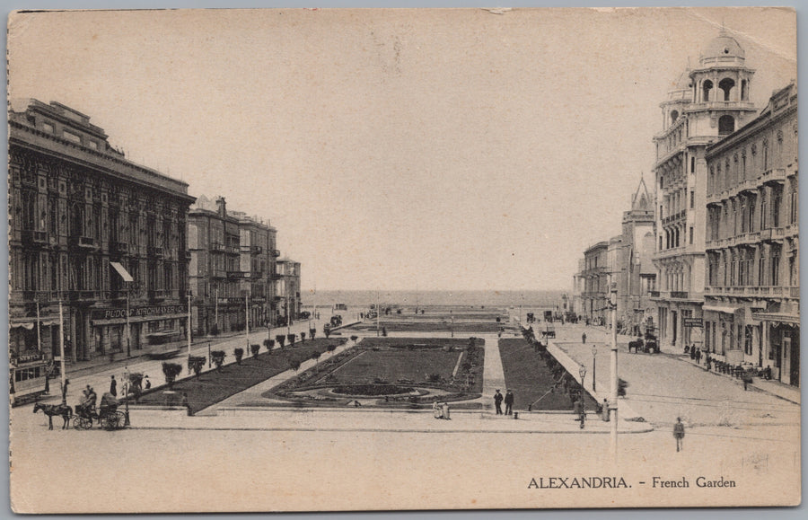 Alexandria — French Gardens between City Buildings