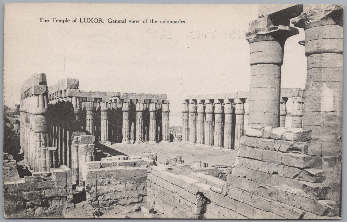 PC01310 | P31 | Luxor — Temple Colonnade and Ruins — front