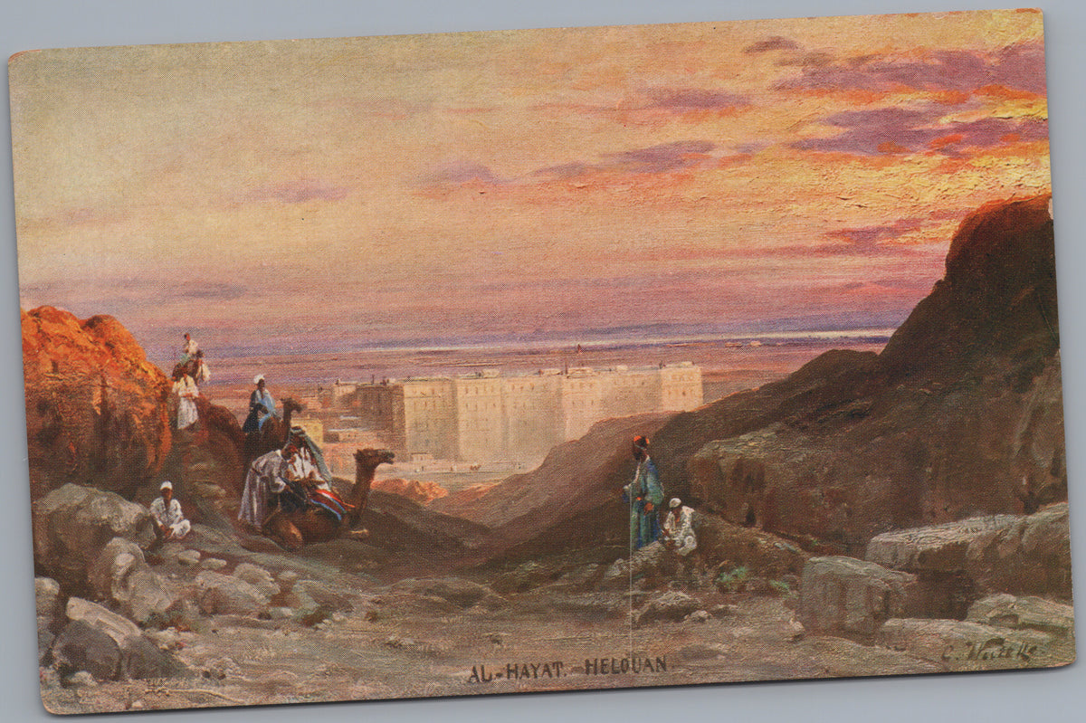 PC01321 | P33 | Egypt — Dam and Rocky Landscape at Sunset — front