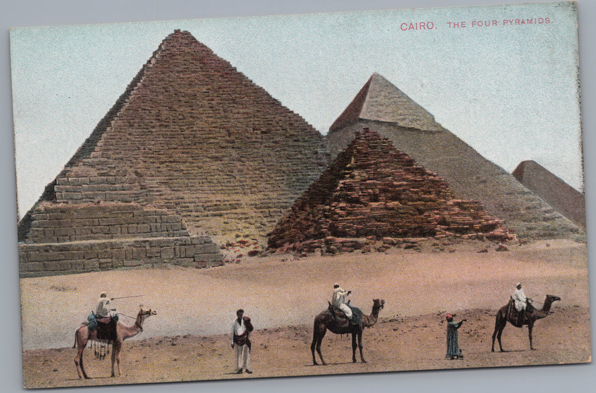 PC01326 | P33 | Giza — Pyramids with Camel Riders — front