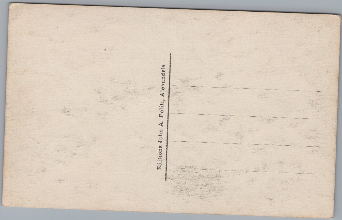 PC01329 | P33 | Alexandria — Reflections on the Mahmoudieh Canal — reverse