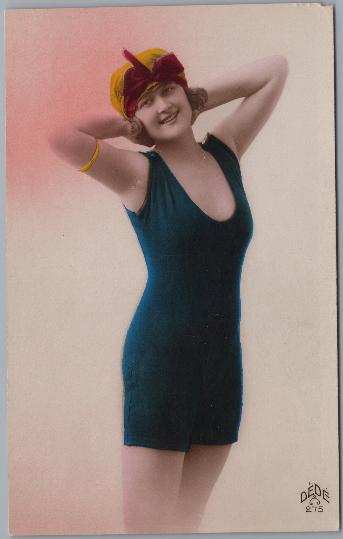 PC01347 | P35 | Location not confirmed — Colour Studio Portrait in a Dark Dress — front