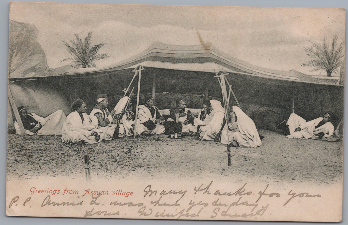 PC01398 | P40 | Location unconfirmed — Family outside a Tent — front