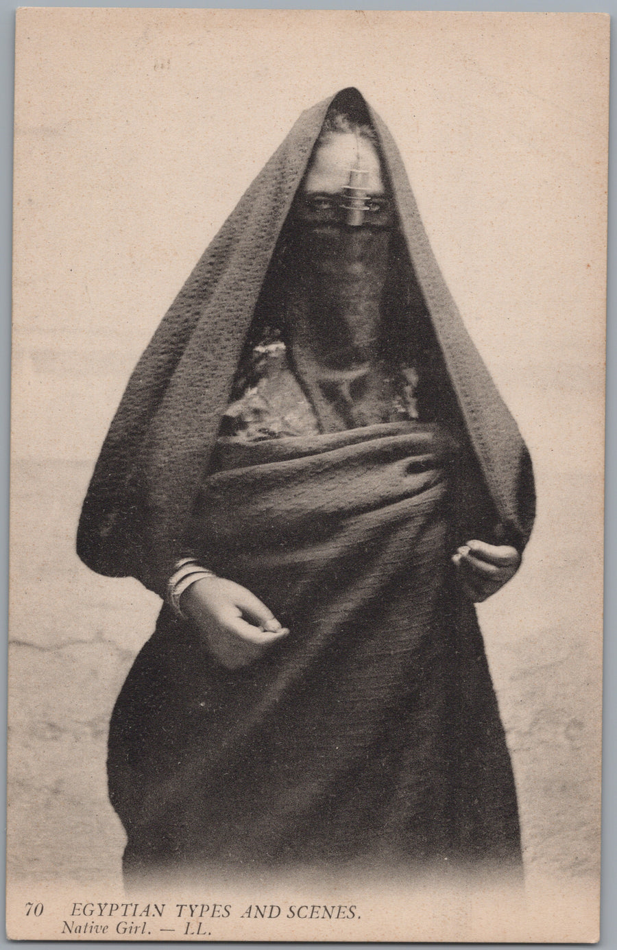 Egypt — Veiled Woman Portrait