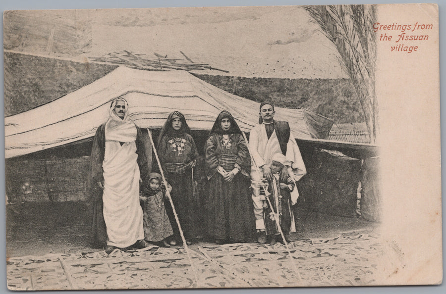 Egypt — Group beside a Tent