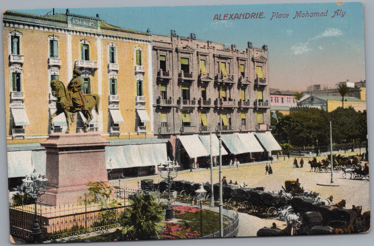 PC01431 | P44 | Alexandria — Mohamed Ali Statue and Square — front
