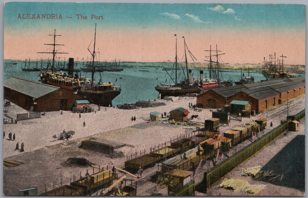 PC01435 | P44 | Alexandria — The Port in Colour — front