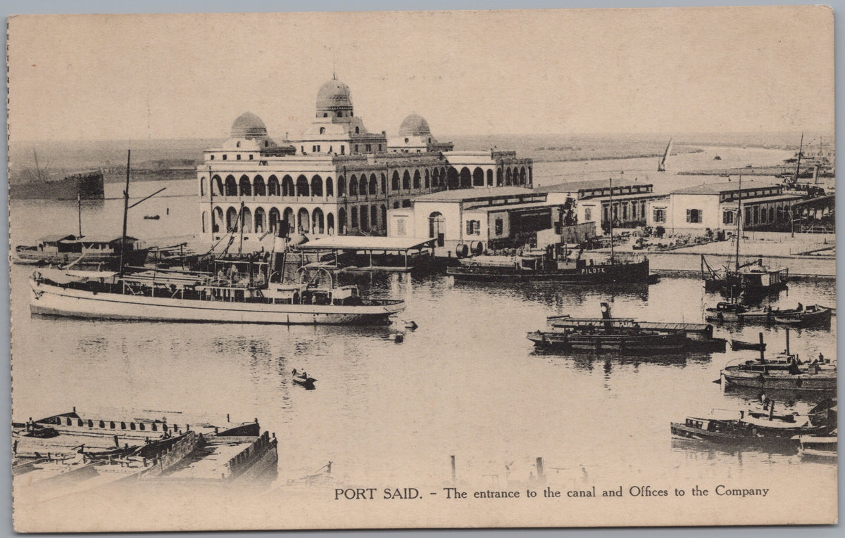PC02021 front — Canal Entrance and Domed Company Offices