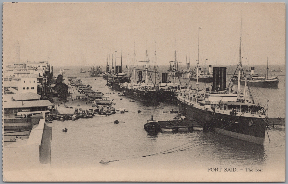 PC02030 front — Harbour Steamships and Lighthouse