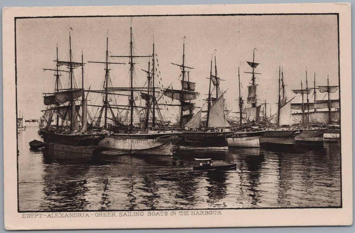 PC02171 front — Greek Sailing Boats in the Harbour