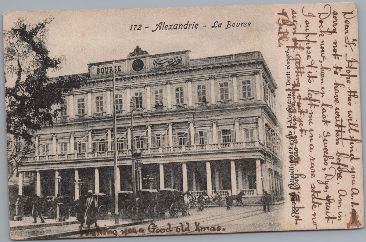PC02196 front — Bourse Building with Carriages