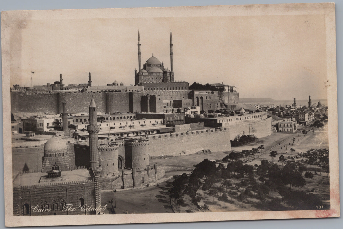 PC02223 front — Citadel Walls and Mosque Skyline