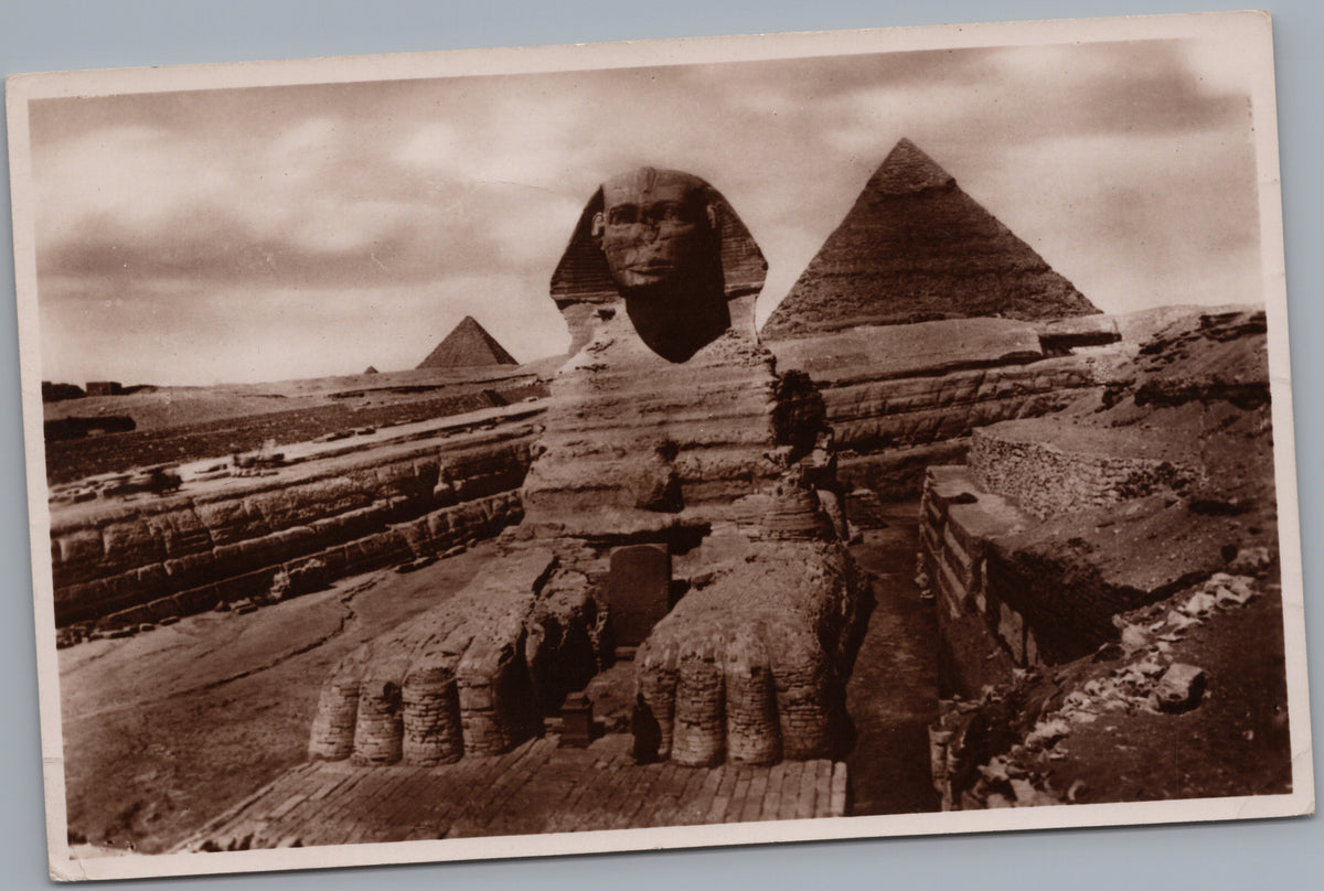 PC02231 front — Excavated Sphinx and Pyramids