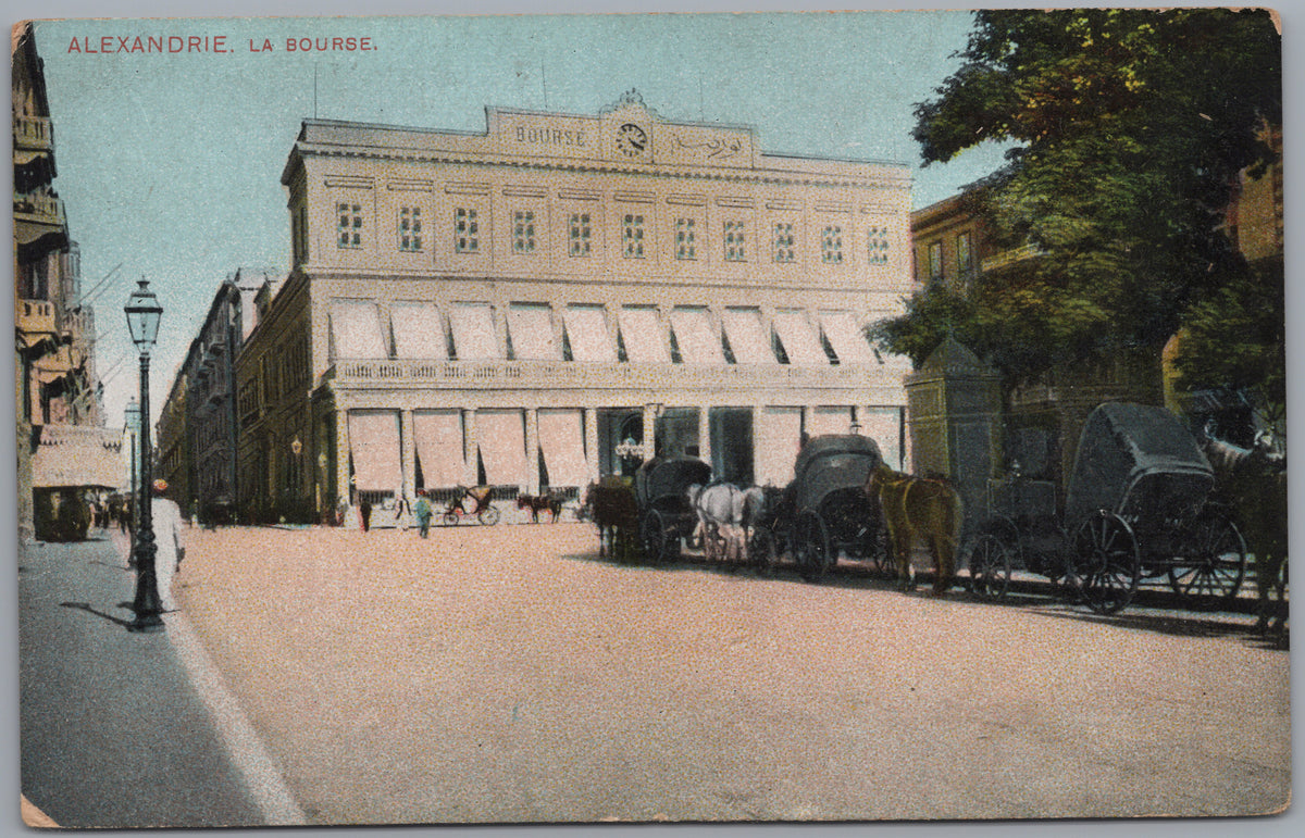PC02255 front — Coloured View of the Bourse
