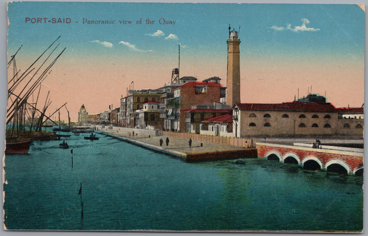 PC02294 front — Quay Panorama and Lighthouse