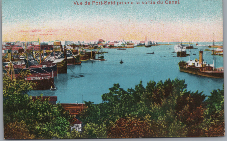 Port Said — Harbour Panorama at the Canal Exit
